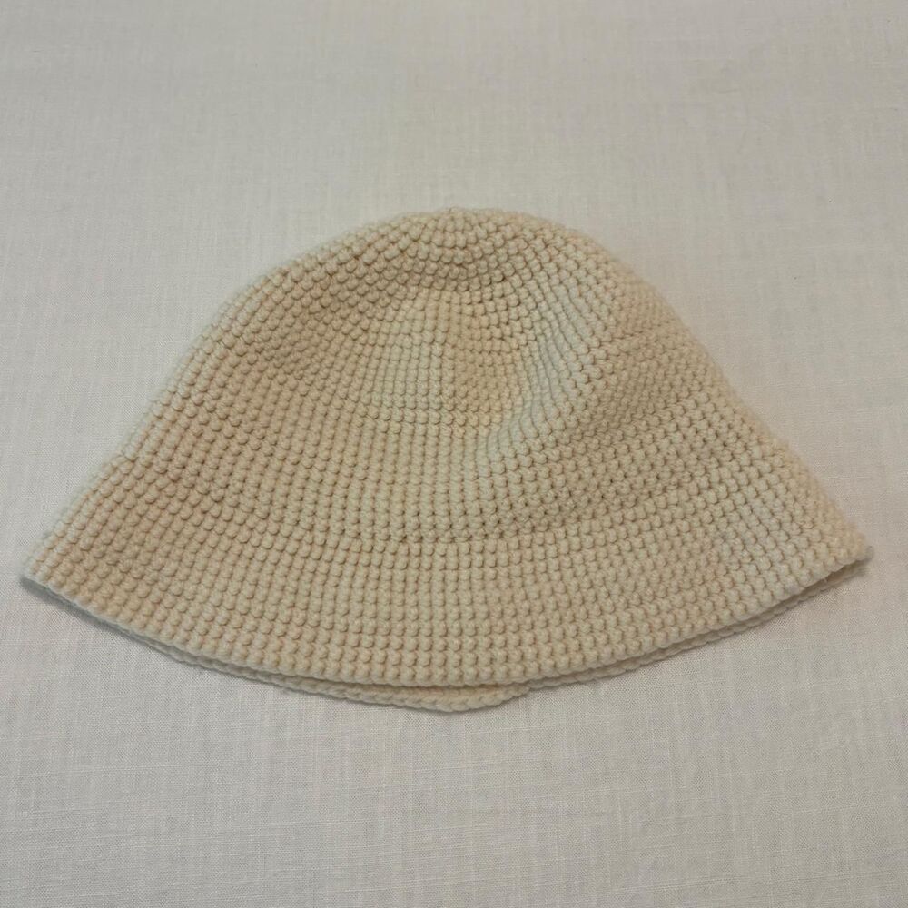 American-vintage Women's Cream and White Hat